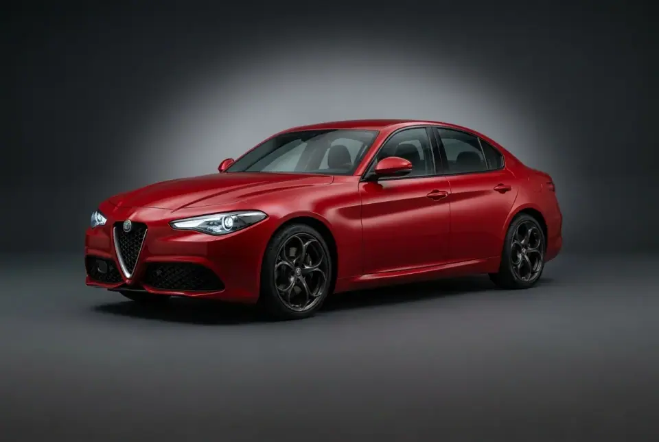 Alfa Romeo Giulia Quadrifoglio — front three quarter