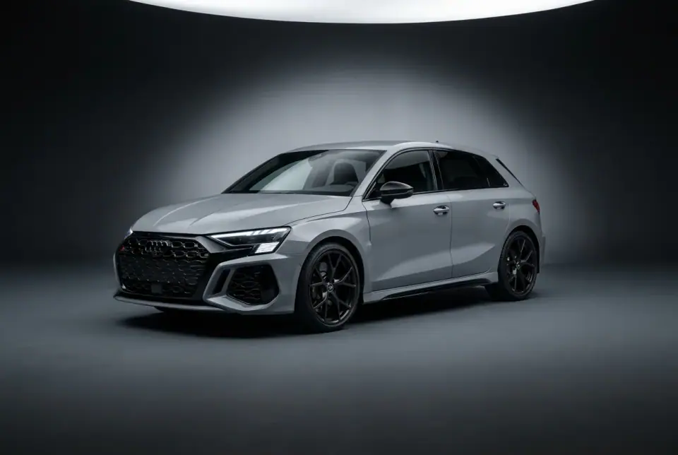 Audi RS 3 Sportback — front three quarter