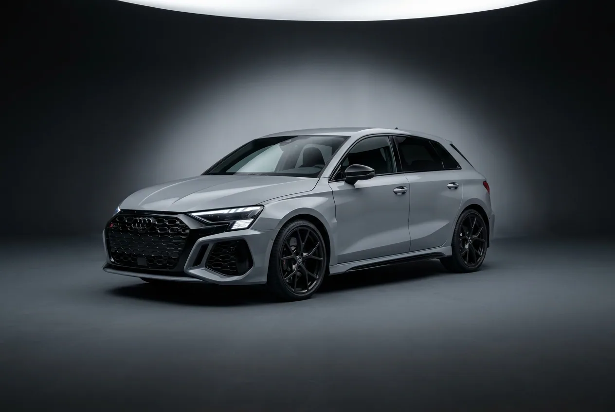 Audi RS 3 Sportback — front three quarter