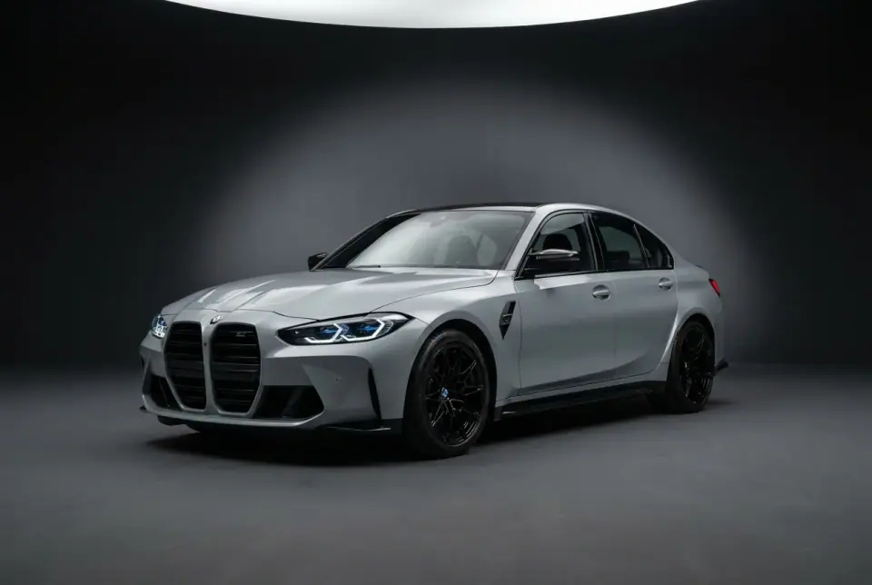 BMW M3 Competition — front three quarter