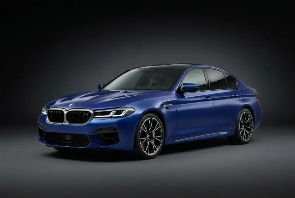BMW M5 Competition — front three quarter