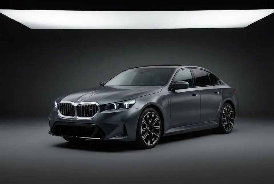 BMW M5 — front three quarter