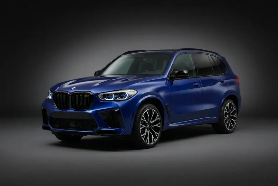 BMW X5 M Competition — front three quarter