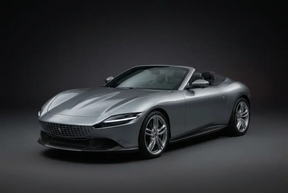 Ferrari Roma Spider — front three quarter