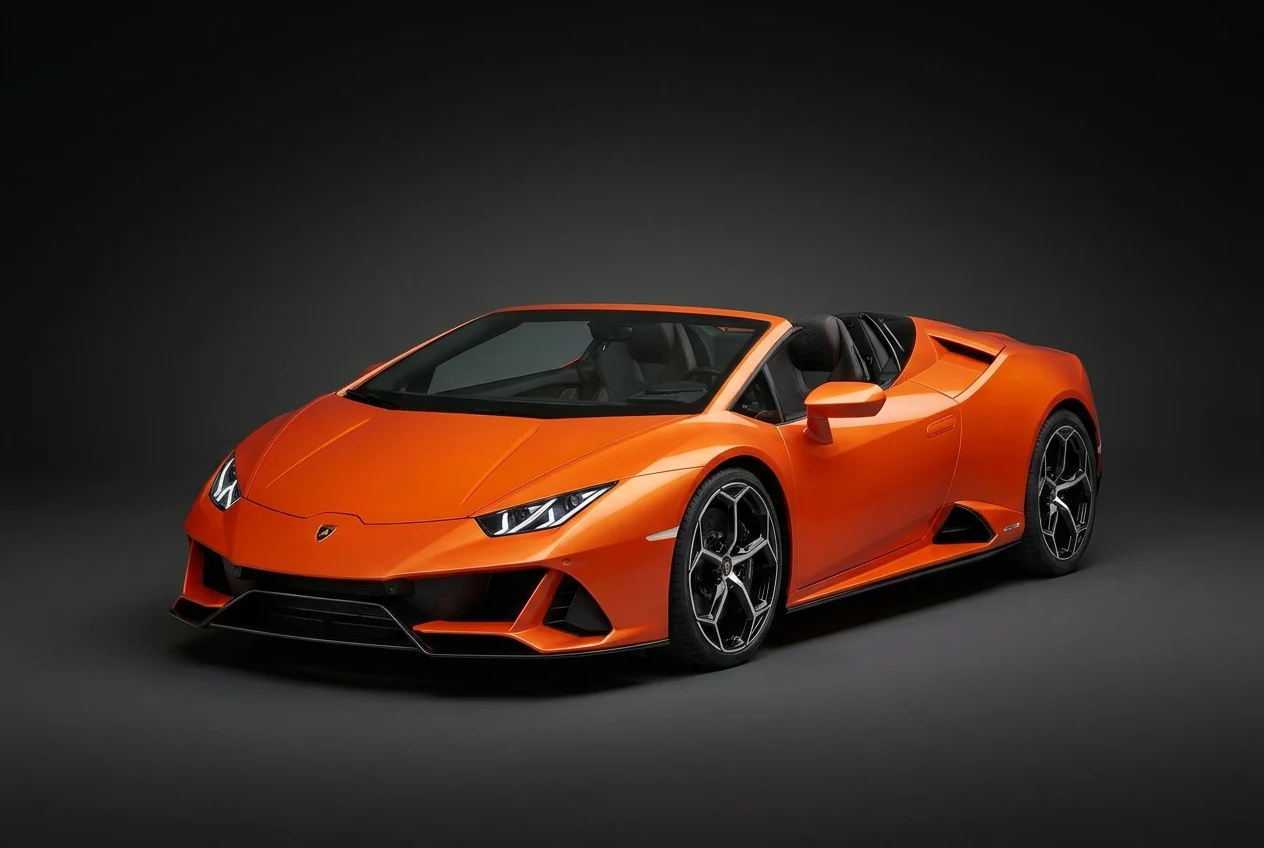 Lamborghini Huracán EVO Spyder — front three quarter