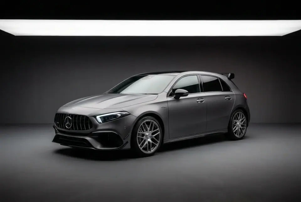 Mercedes-AMG A 45 S 4MATIC+ — front three quarter