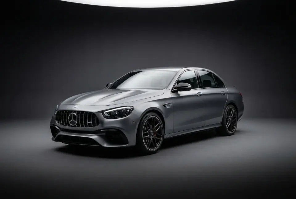 Mercedes-AMG E 63 S 4MATIC+ — front three quarter