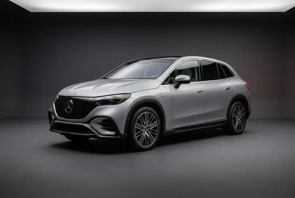Mercedes-Benz EQE SUV 350 4MATIC — front three quarter